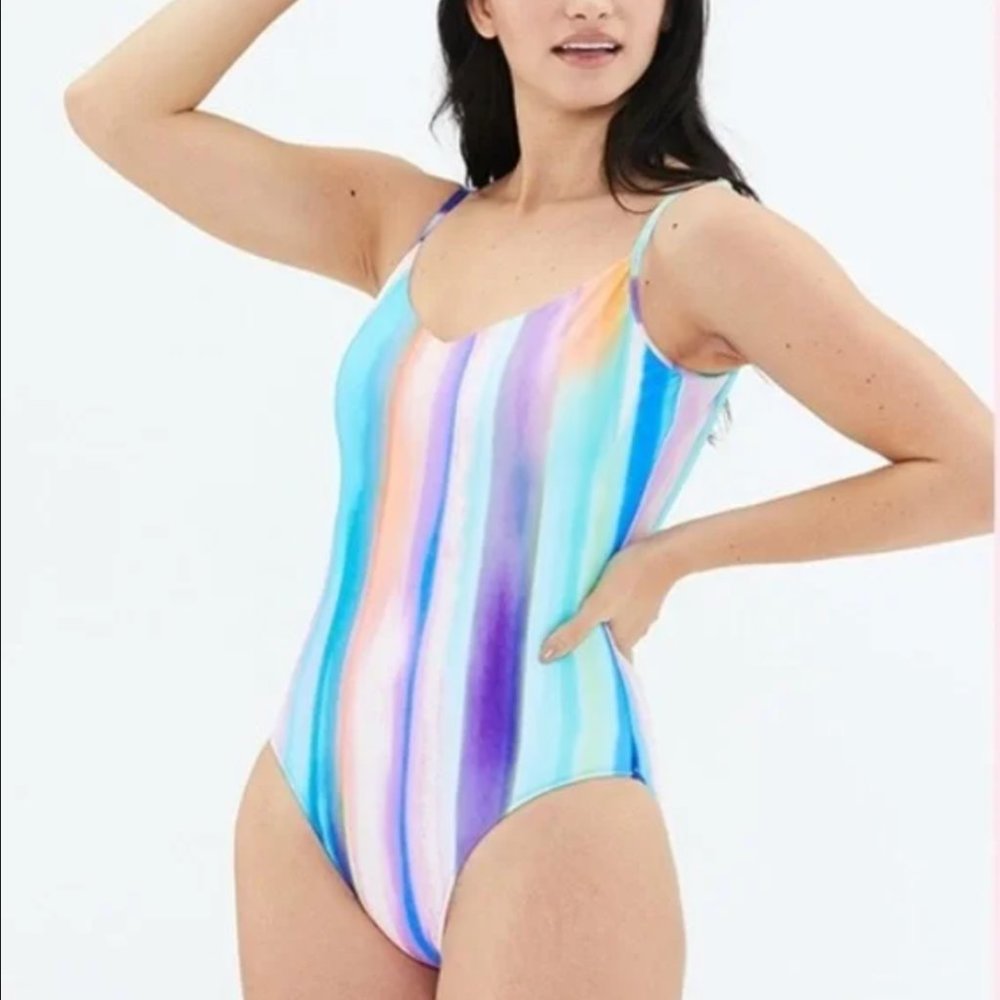 NWT Summersalt Watercolor One Piece Swimsuit 12